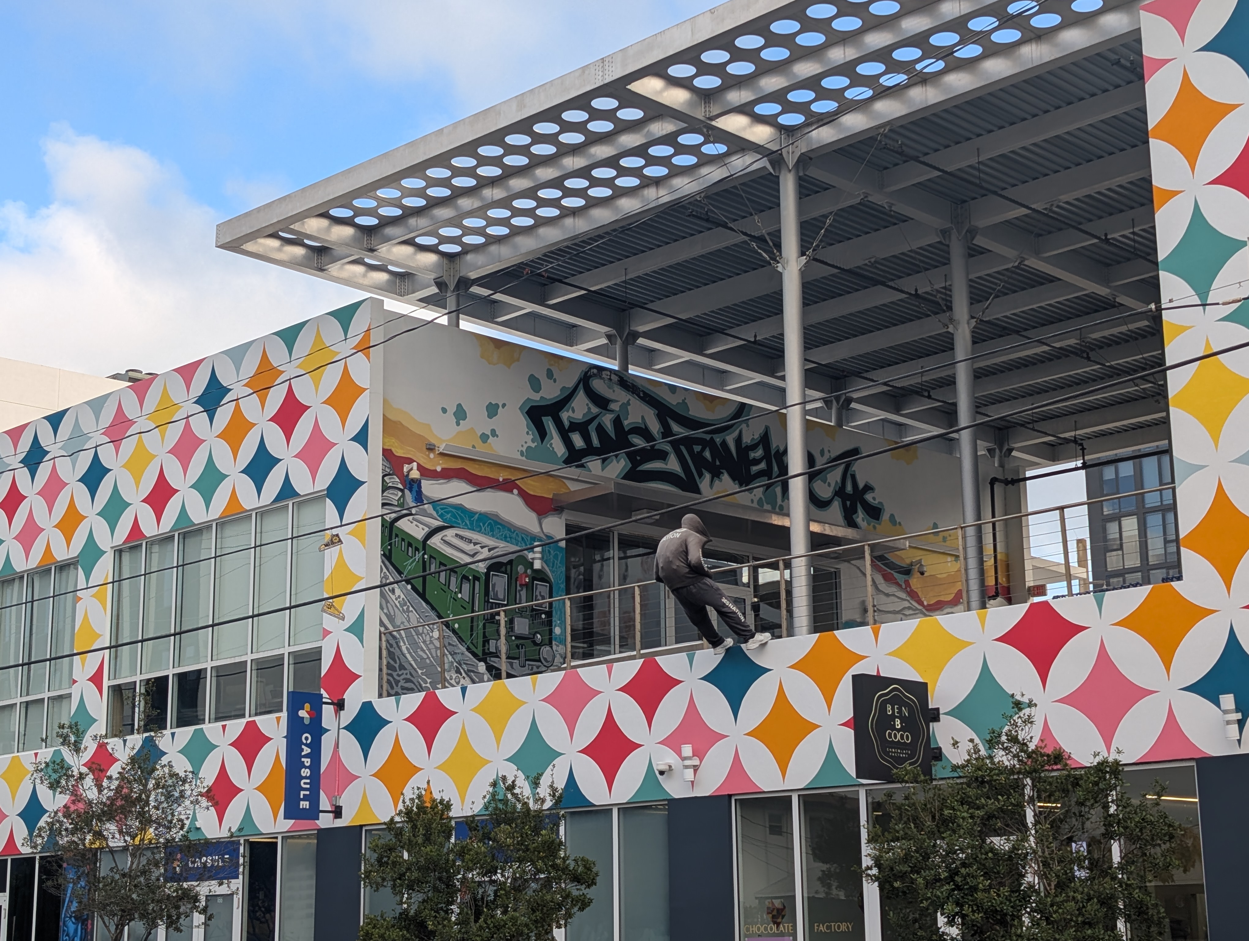 daring street art zoomed out