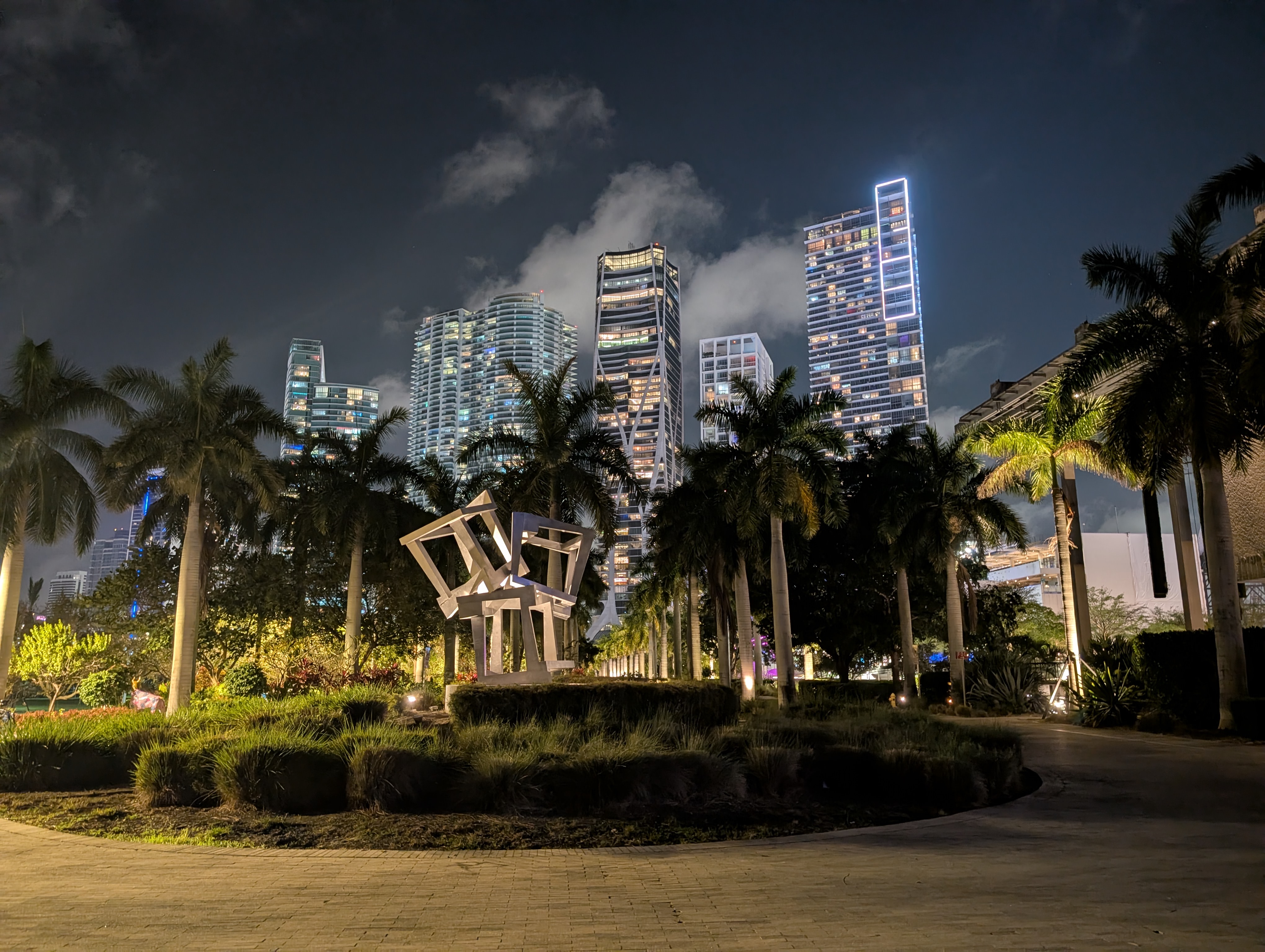 nighttime outside the perez